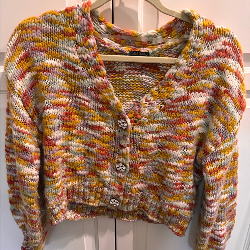 Wild Fable Multicolor Button-Up Cardigan